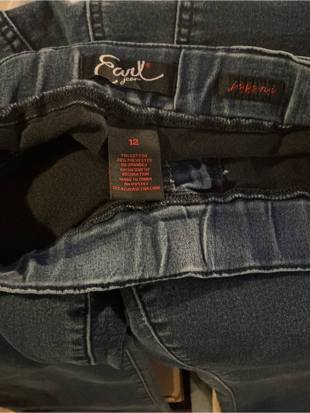 Earl Jeans Women's Skinny Jeans in Dark Blue - Picture 3 of 3